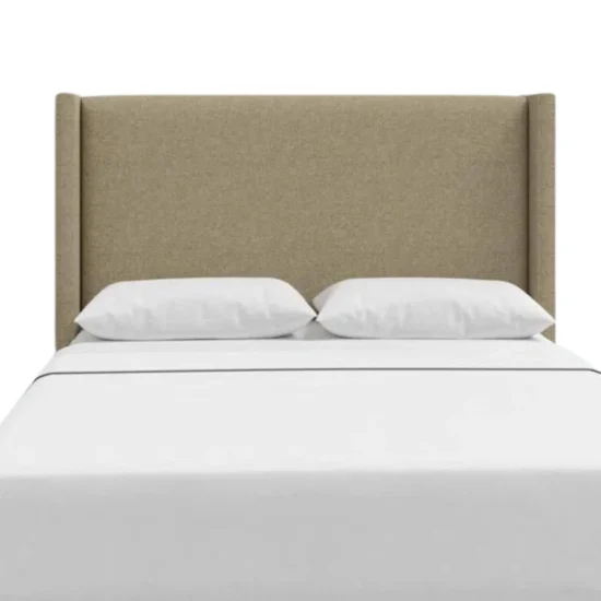 Makoya Light Brown Fabric King Size Headboard