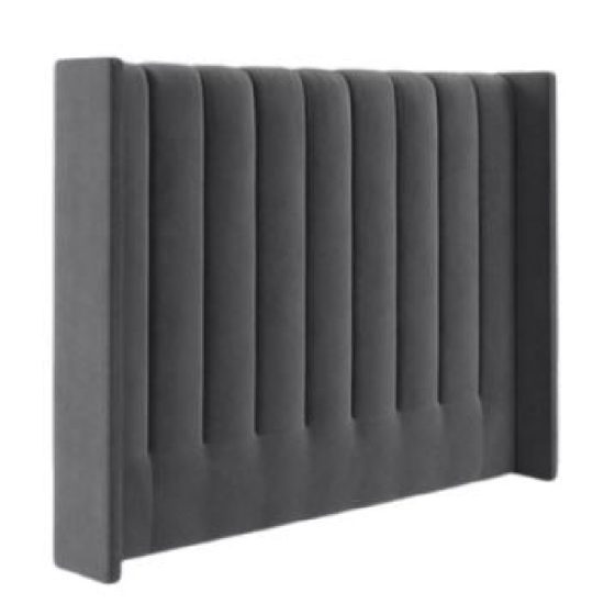 Marlowe Charcoal Grey King Headboard