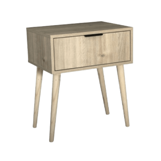 Leo Karlstad Oak With Cone Legs Melamine Pedestal